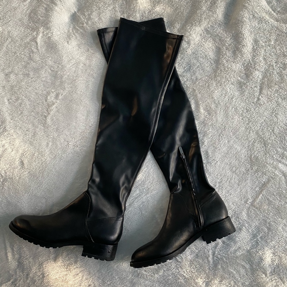 Sam Edelman Over the Knee Leather Boots - Picture 1 of 5